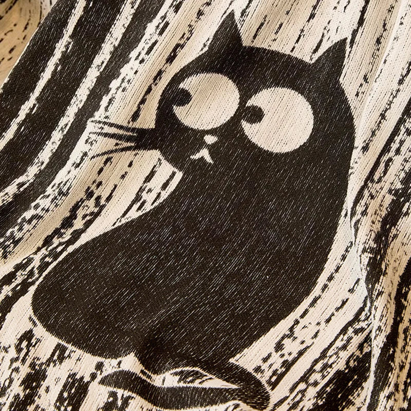 Plaid Canapé Chenille Anti-Griffures – Motif Pattes de Chat